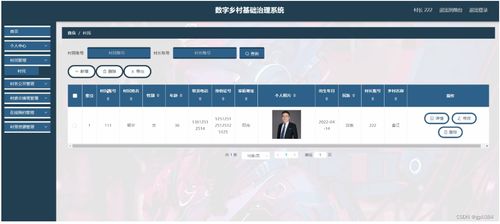 計算機畢業設計springboot數字鄉村基礎治理系統h4sa4 附源碼 數據庫 部署 lw